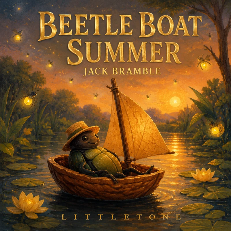 Beetle Boat Summer: A walnut shell, a paper sail, and the puddle sea