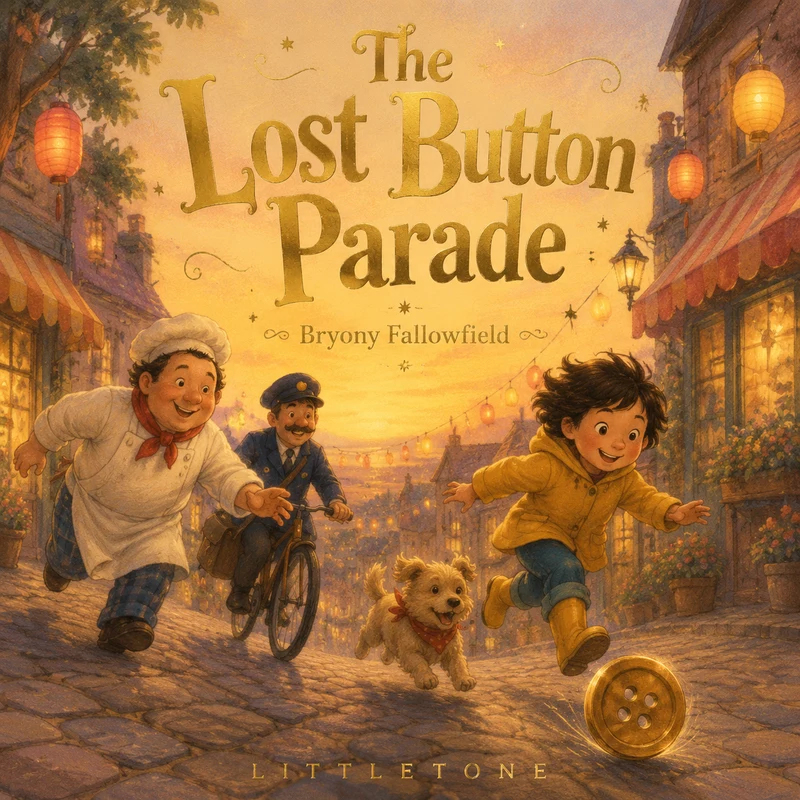 The Lost Button Parade: One button rolls away and a whole town helps