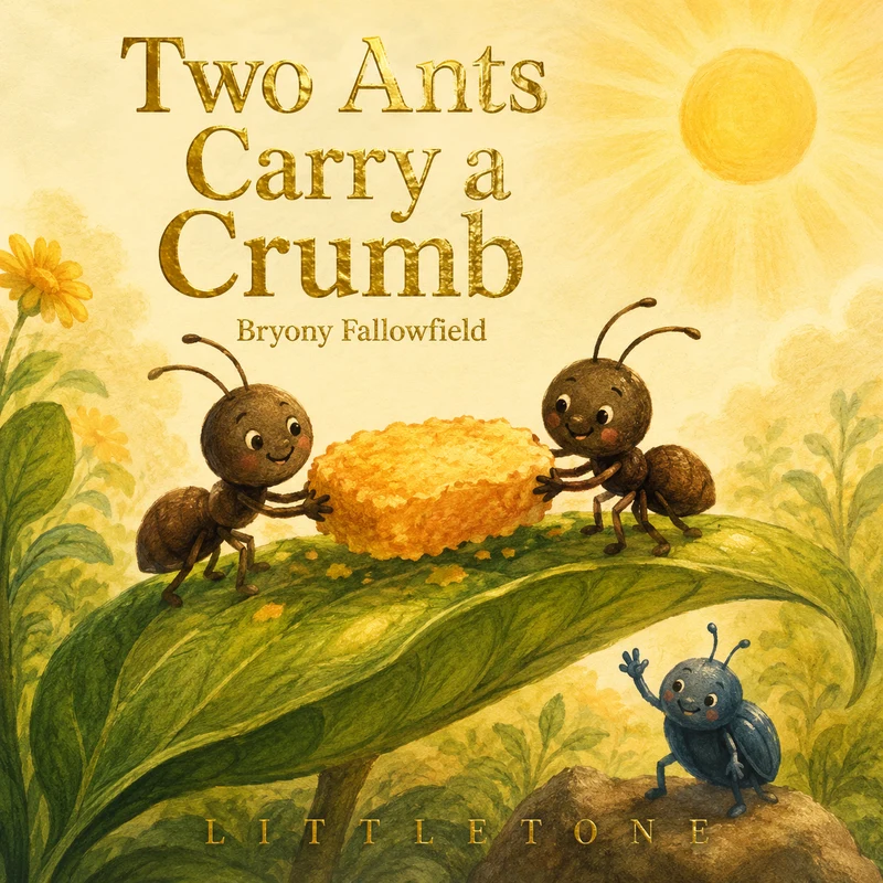 Two Ants Carry a Crumb